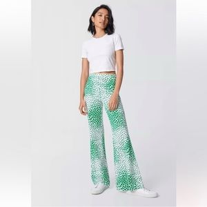 Diane Von Furstenberg Finn Pants In Mosaic Cloud Ivory Size L